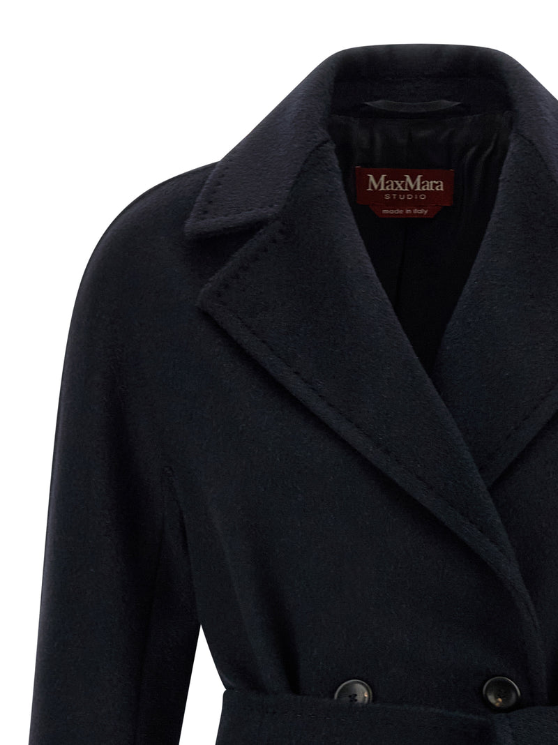Manteau en cachemire bleu Max Mara