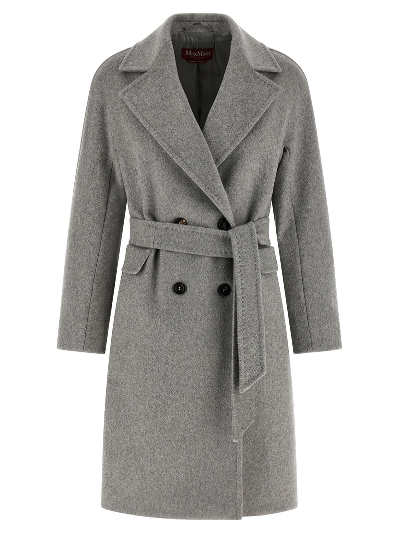 Manteau en cachemire gris Max Mara