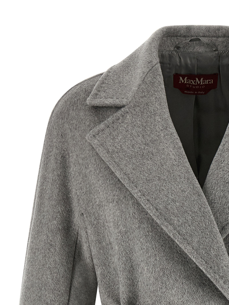 Manteau en cachemire gris Max Mara