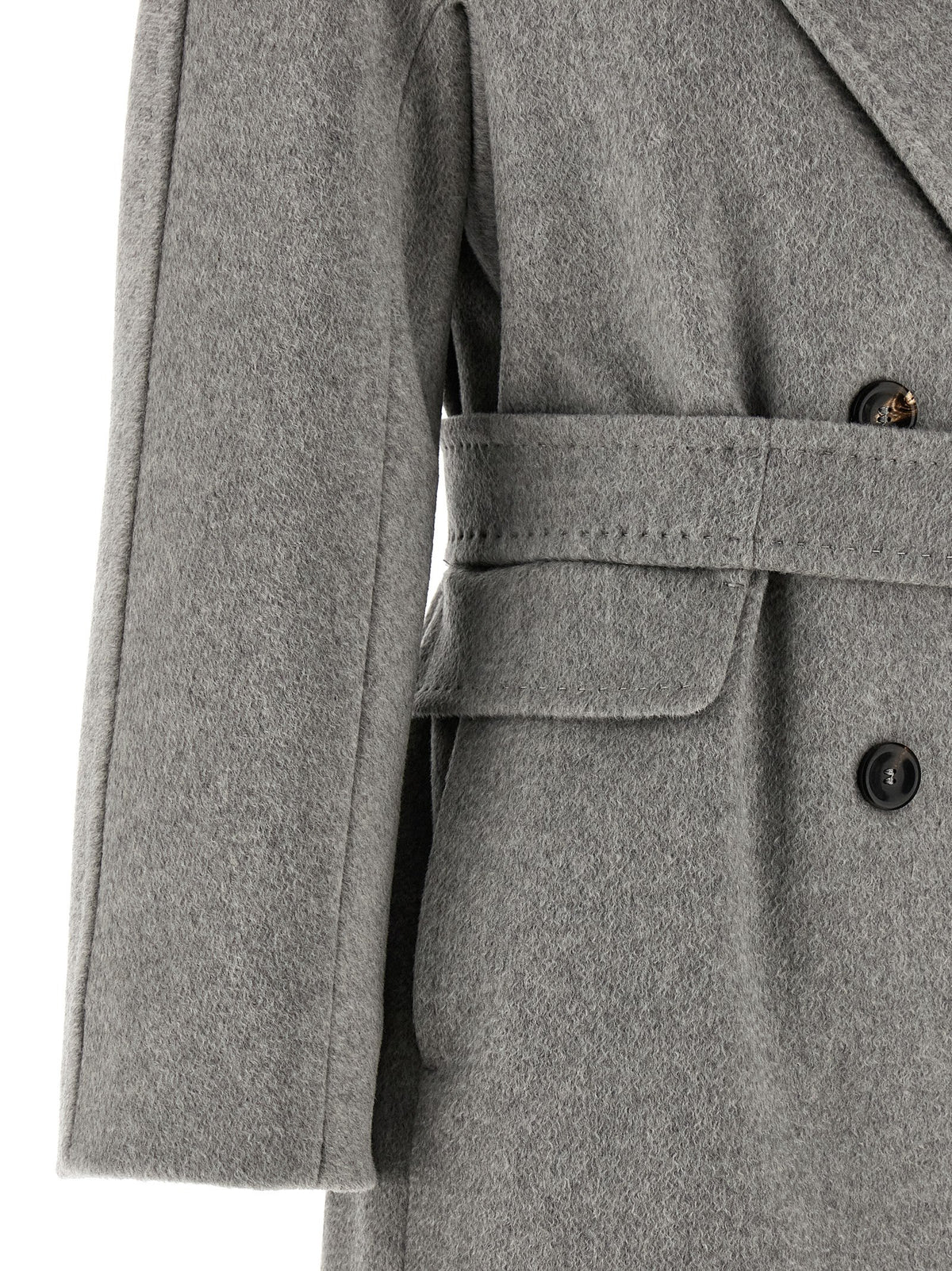 Manteau en cachemire gris Max Mara