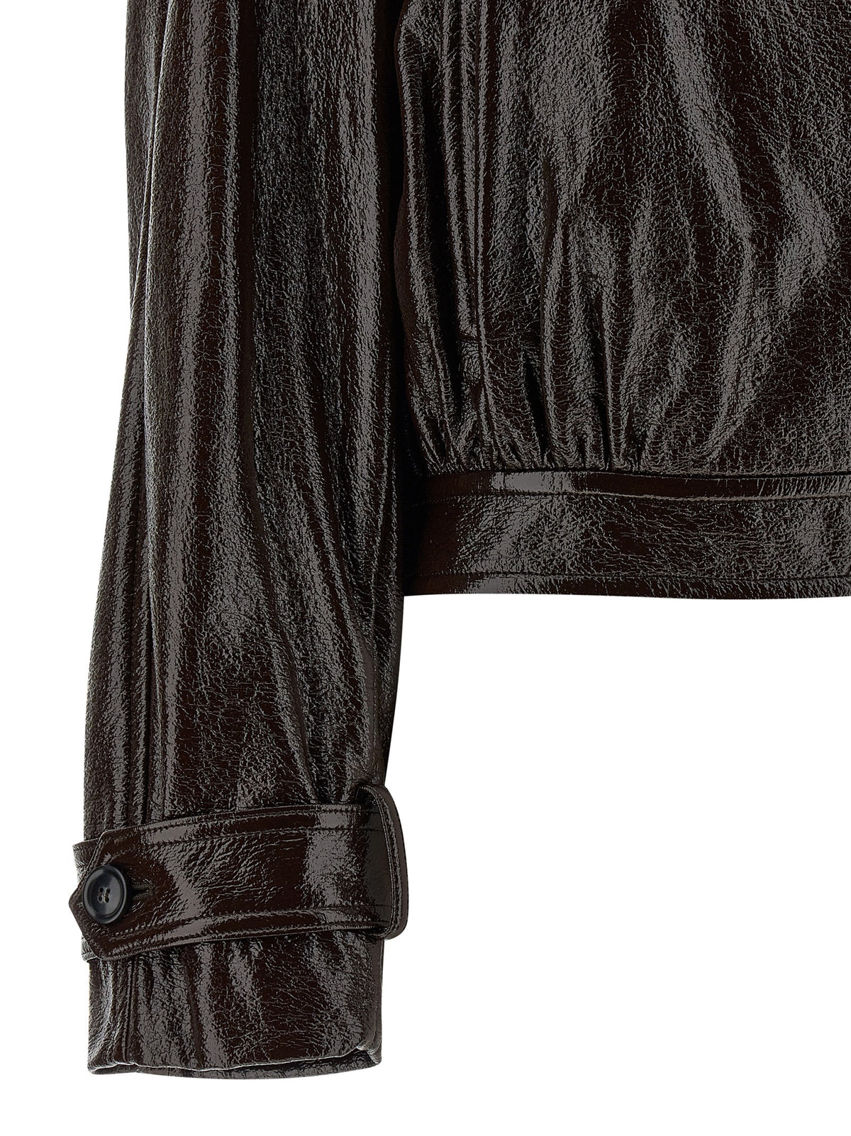 Sportmax Brown Cotton Coat