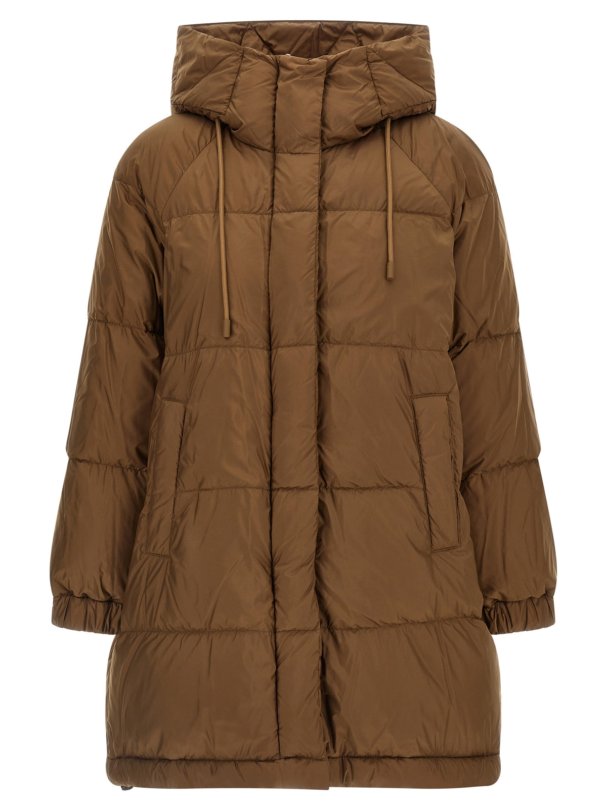 Max Mara Anfora Brown Reversible Midi Parka