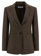 Max Mara Brown Virgin Wool Blazer