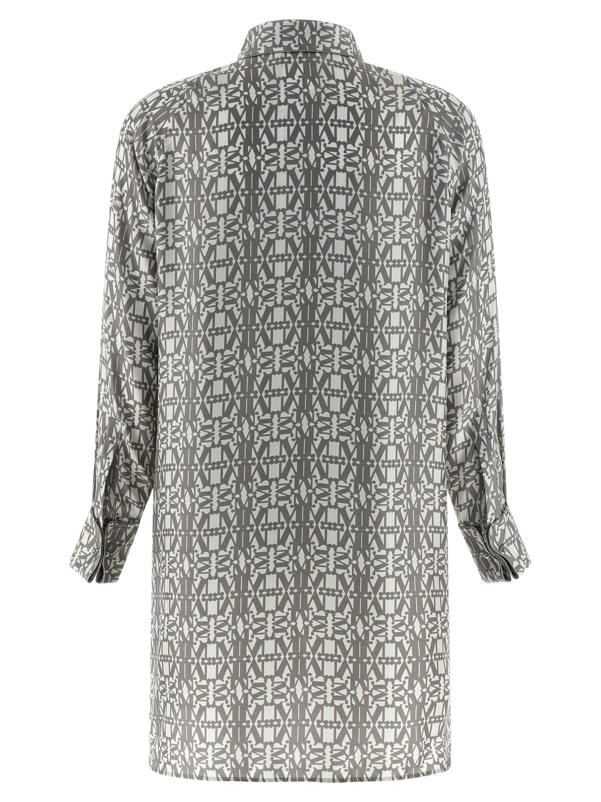 Max Mara Grembo Gray Silk Short Dress
