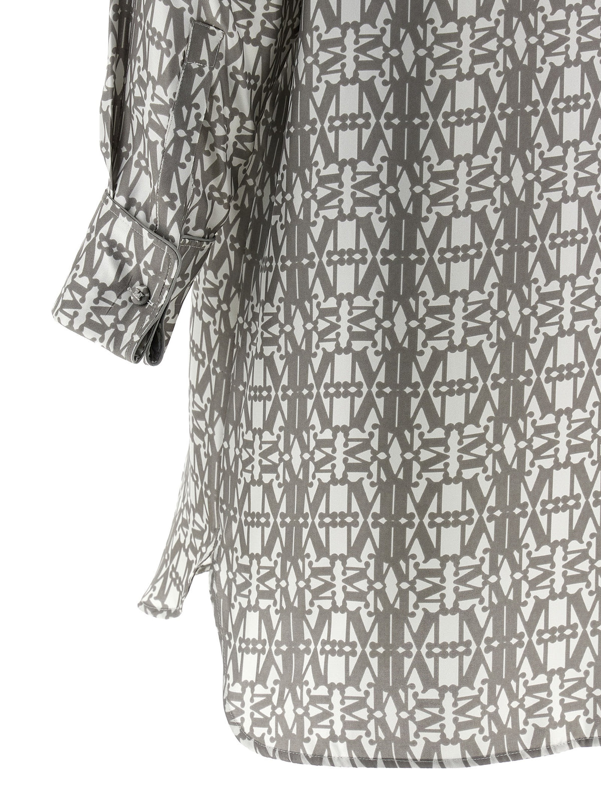 Max Mara Grembo Gray Silk Short Dress