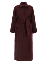 Max Mara Bordeaux Wool Coat