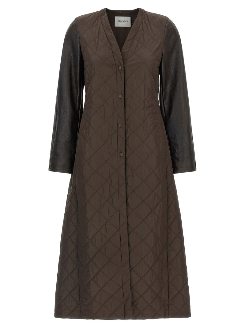 Manteau Max Mara en polyamide marron