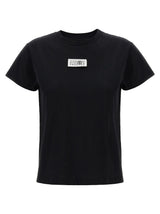 T-shirt en coton noir MM6 Maison Margiela