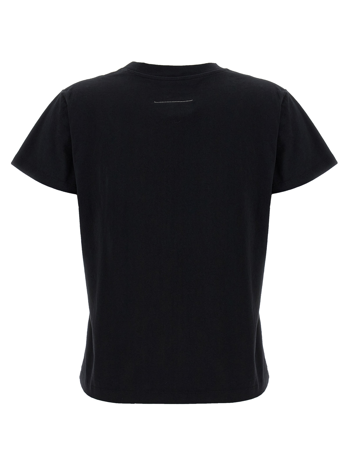 T-shirt en coton noir MM6 Maison Margiela