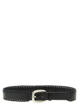 Golden Goose Black Cowhide Regular Belt