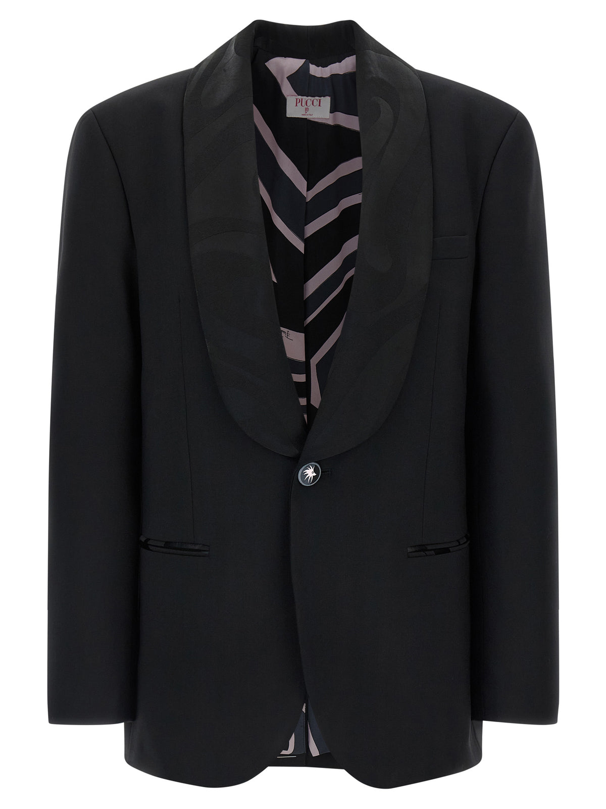 Emilio Pucci Black Virgin Wool Blazer