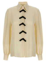 Valentino Garavani Beige Silk Blouse - Timeless Elegance