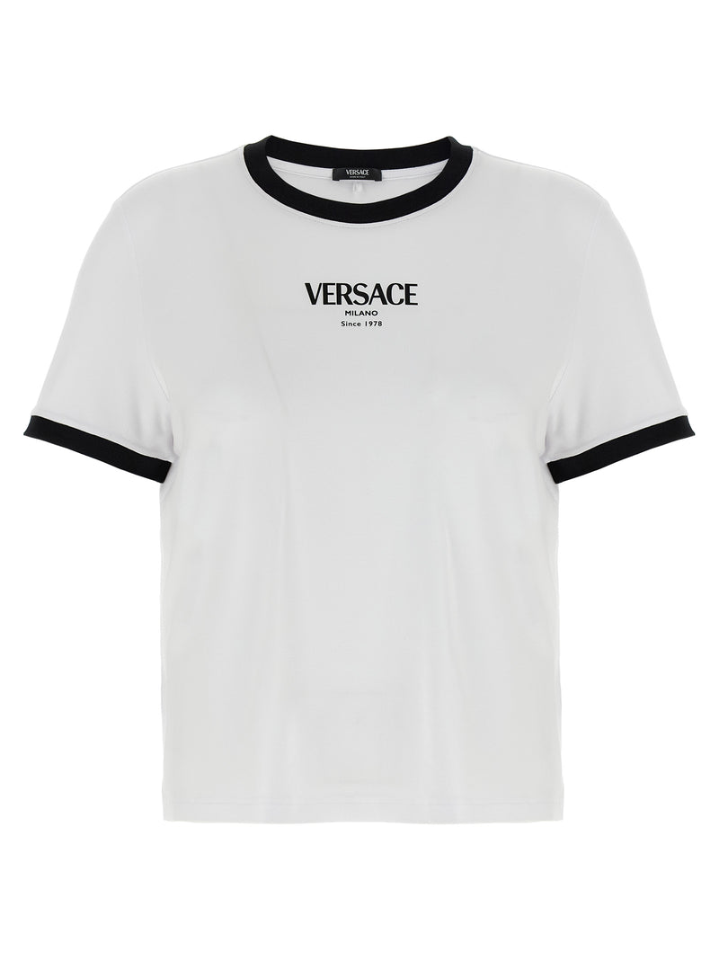 Versace Bicolor Viscose T-Shirt for Women