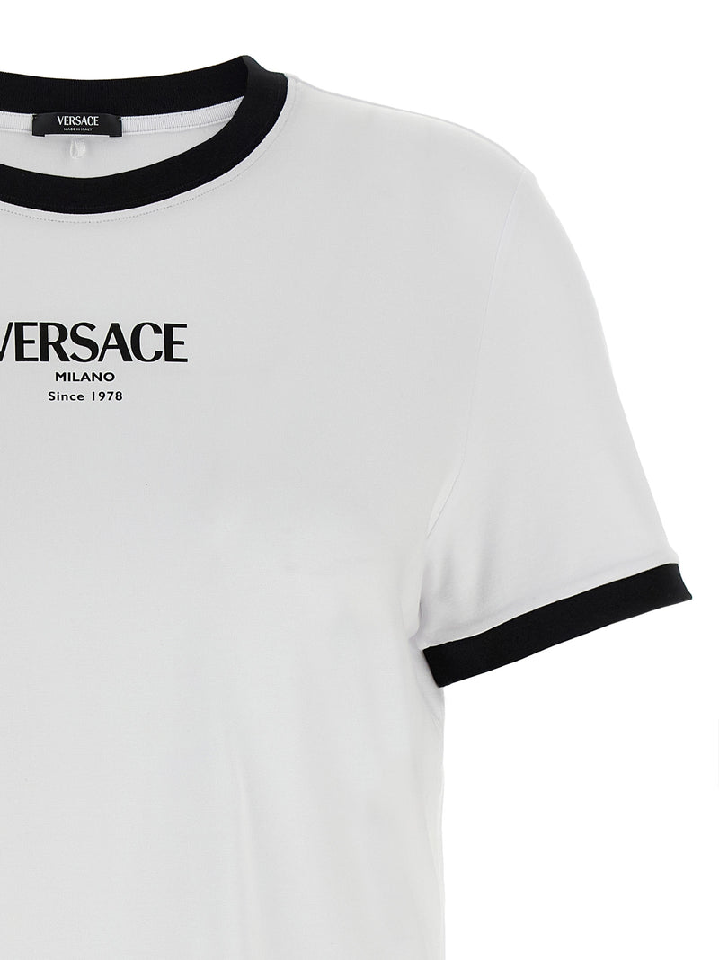 Versace Bicolor Viscose T-Shirt for Women