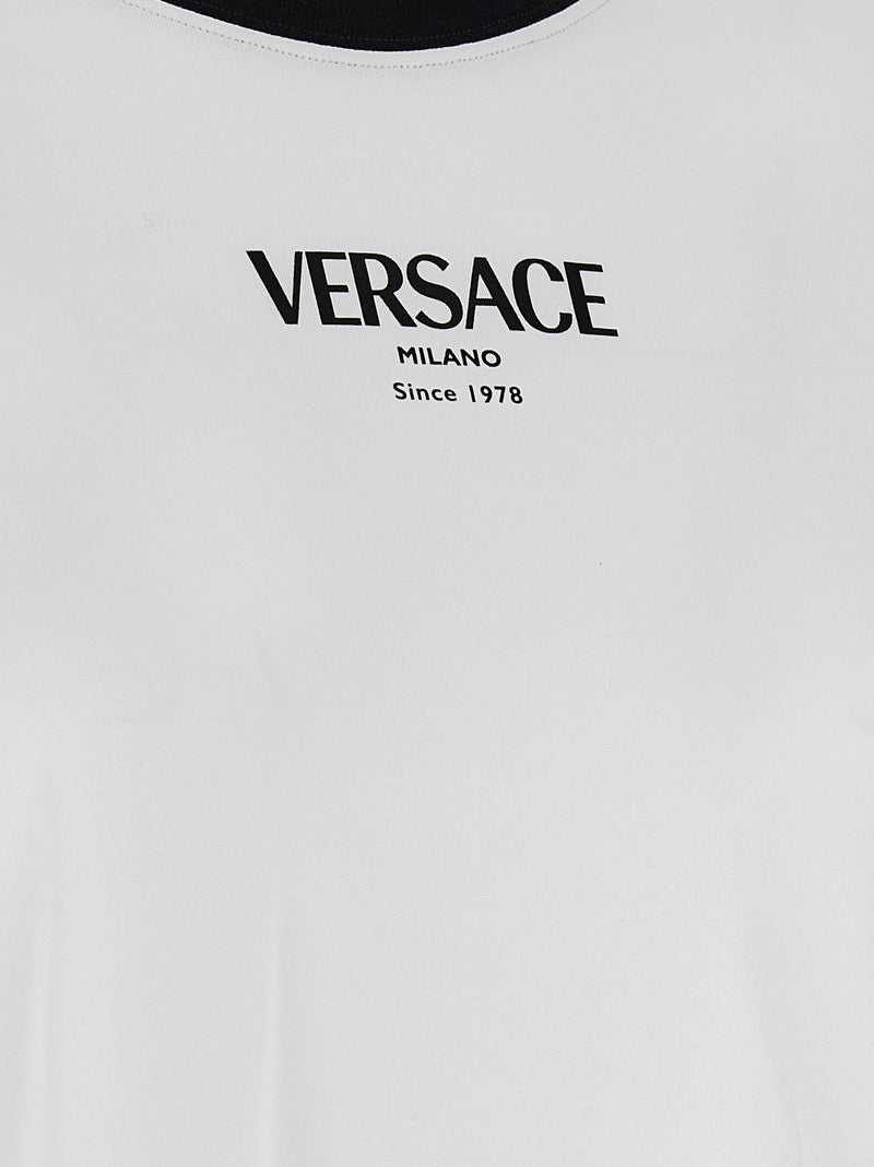Versace Bicolor Viscose T-Shirt for Women