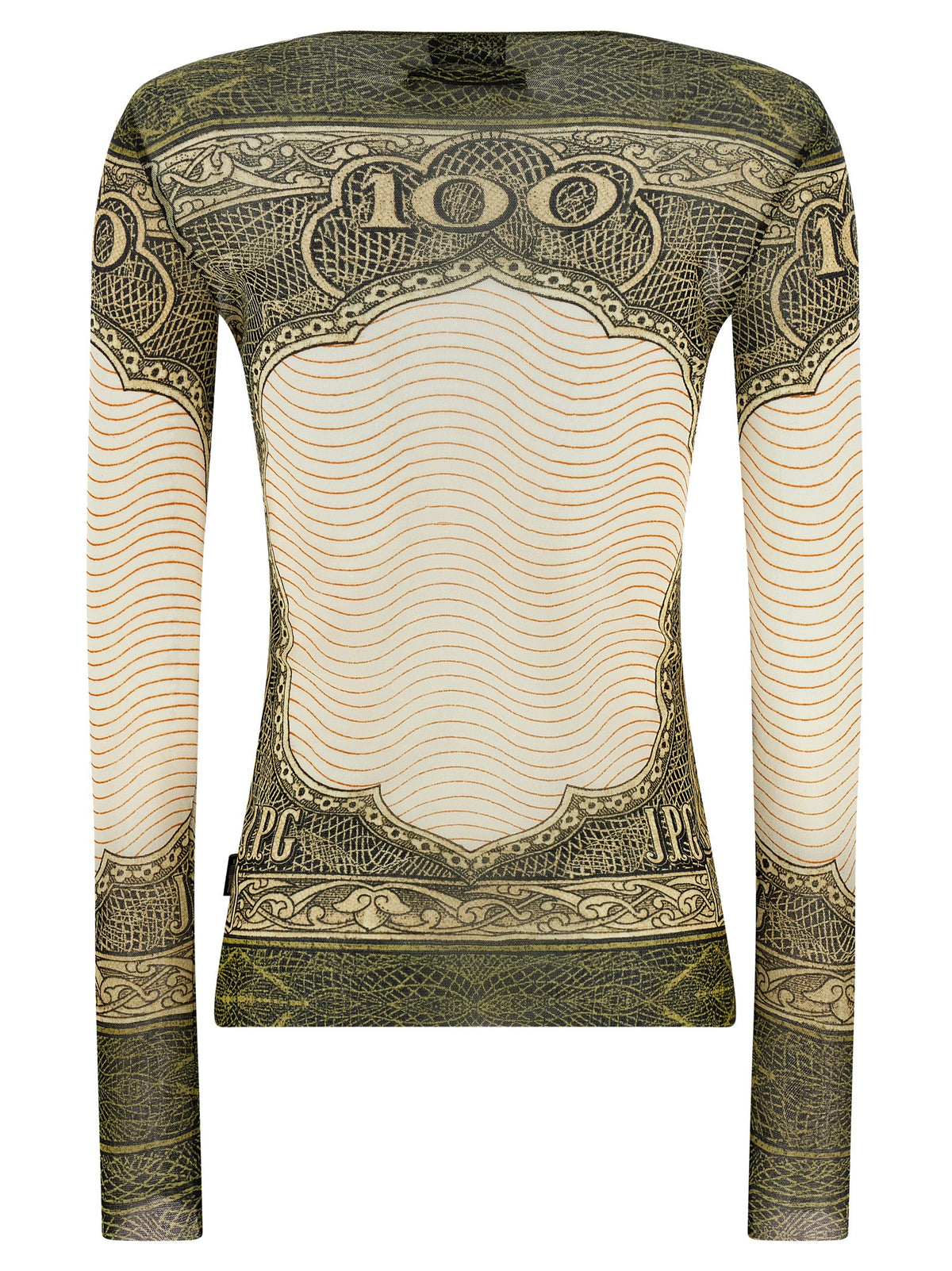 T-shirt Jean Paul Gaultier en polyamide multicolore à manches longues