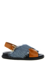 Marni Multicolor Lamb Leather Flat Sandals for Women