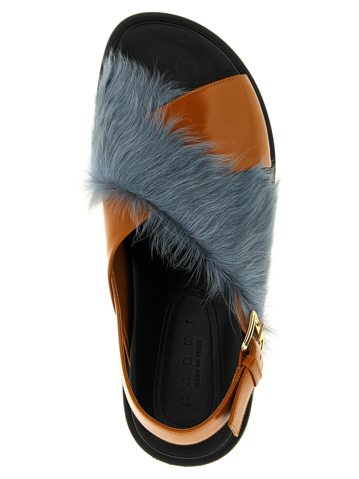 Marni Multicolor Lamb Leather Flat Sandals for Women