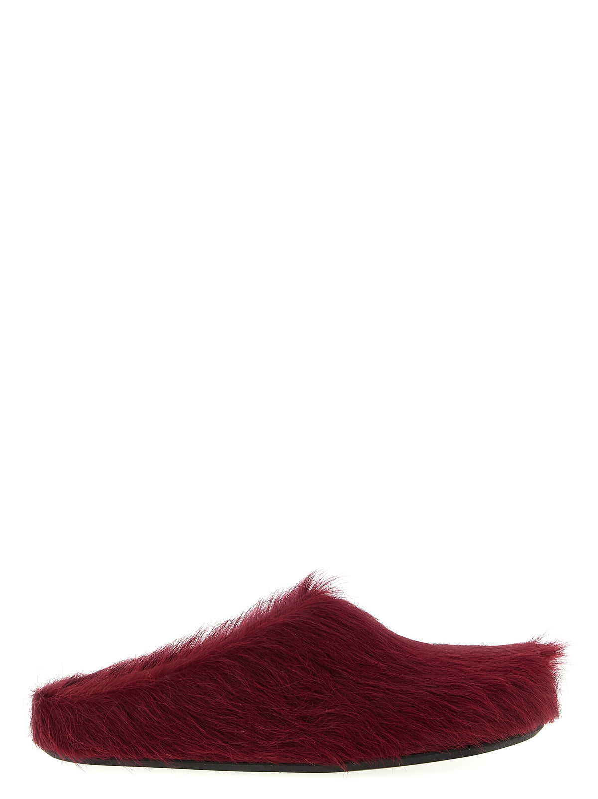 Sabots Marni en veau Bordeaux