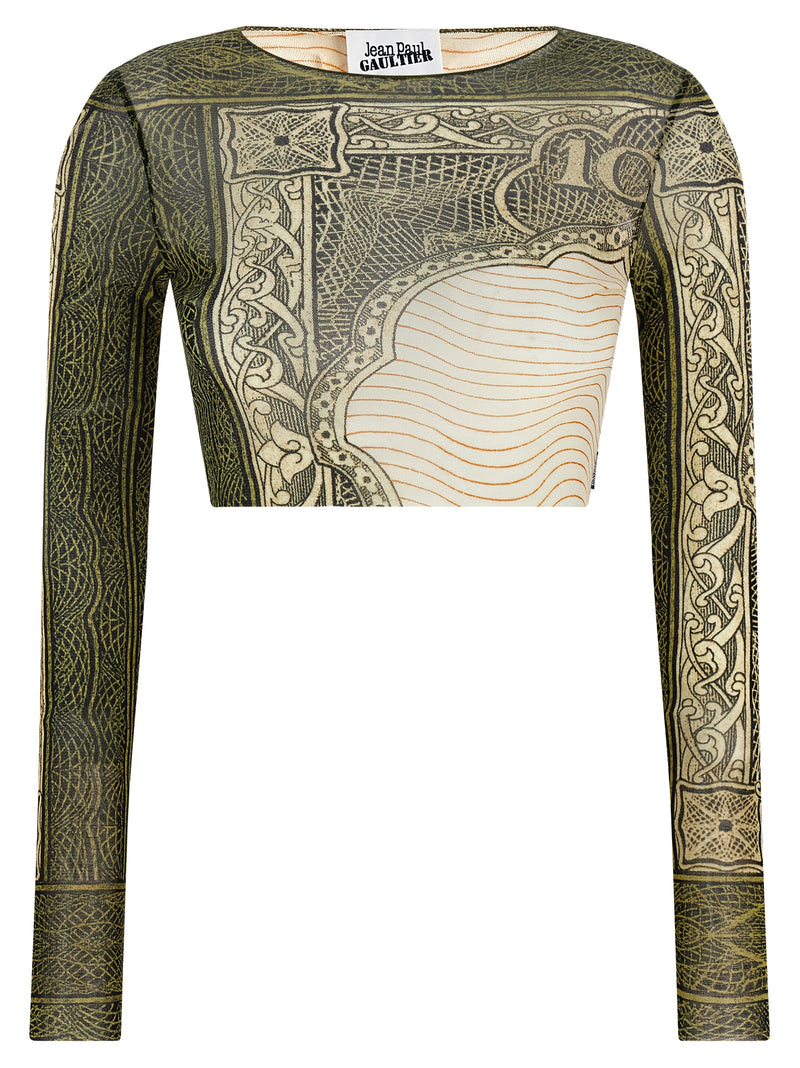 Jean Paul Gaultier Multicolor Polyamide Long Sleeve T-Shirt