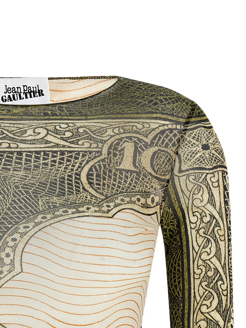 Jean Paul Gaultier Multicolor Polyamide Long Sleeve T-Shirt
