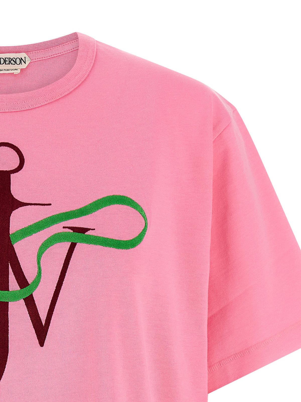 T-Shirt en Coton Multicolore J.W.Anderson avec Broderie