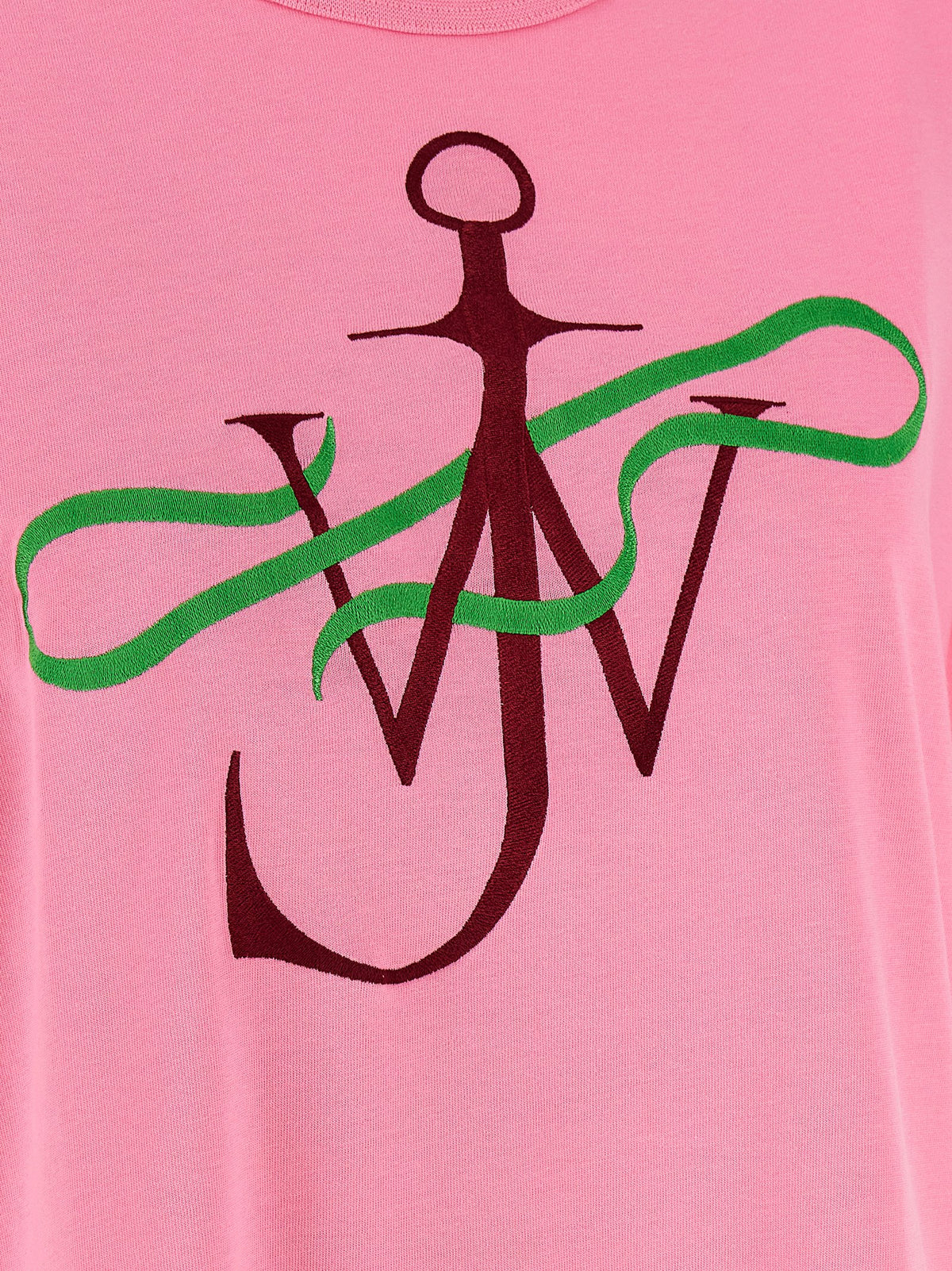 T-Shirt en Coton Multicolore J.W.Anderson avec Broderie