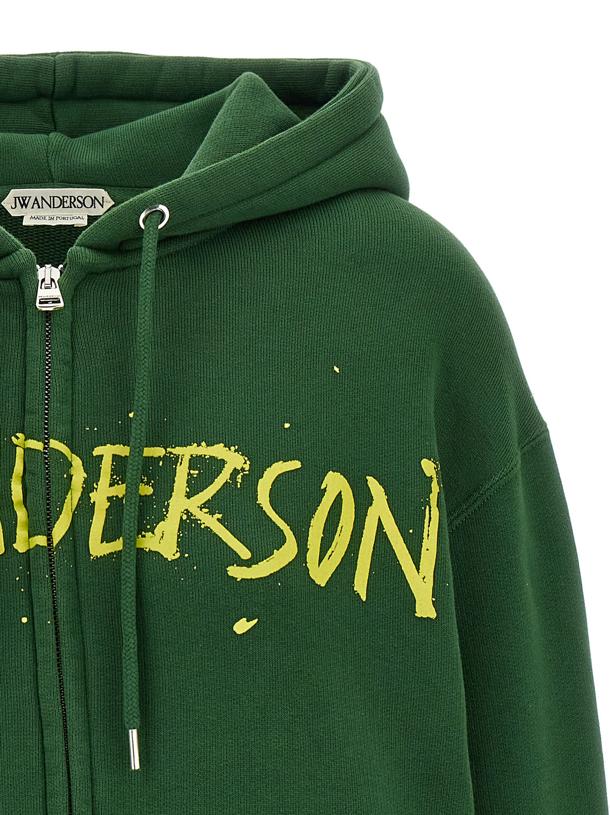 Sweat à capuche bicolore en coton J.W.Anderson