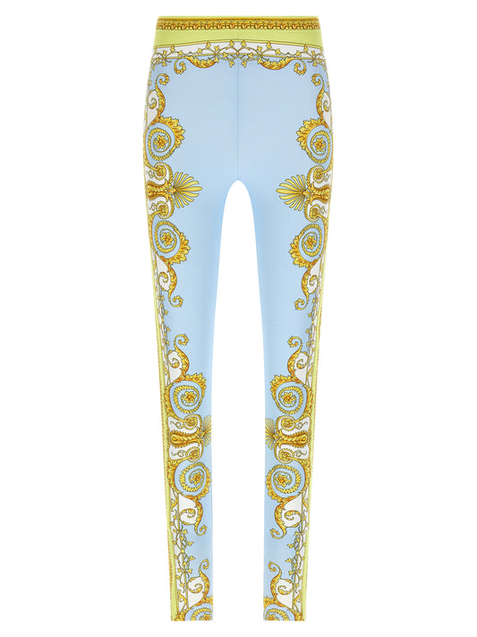 Legging Versace en nylon bleu
