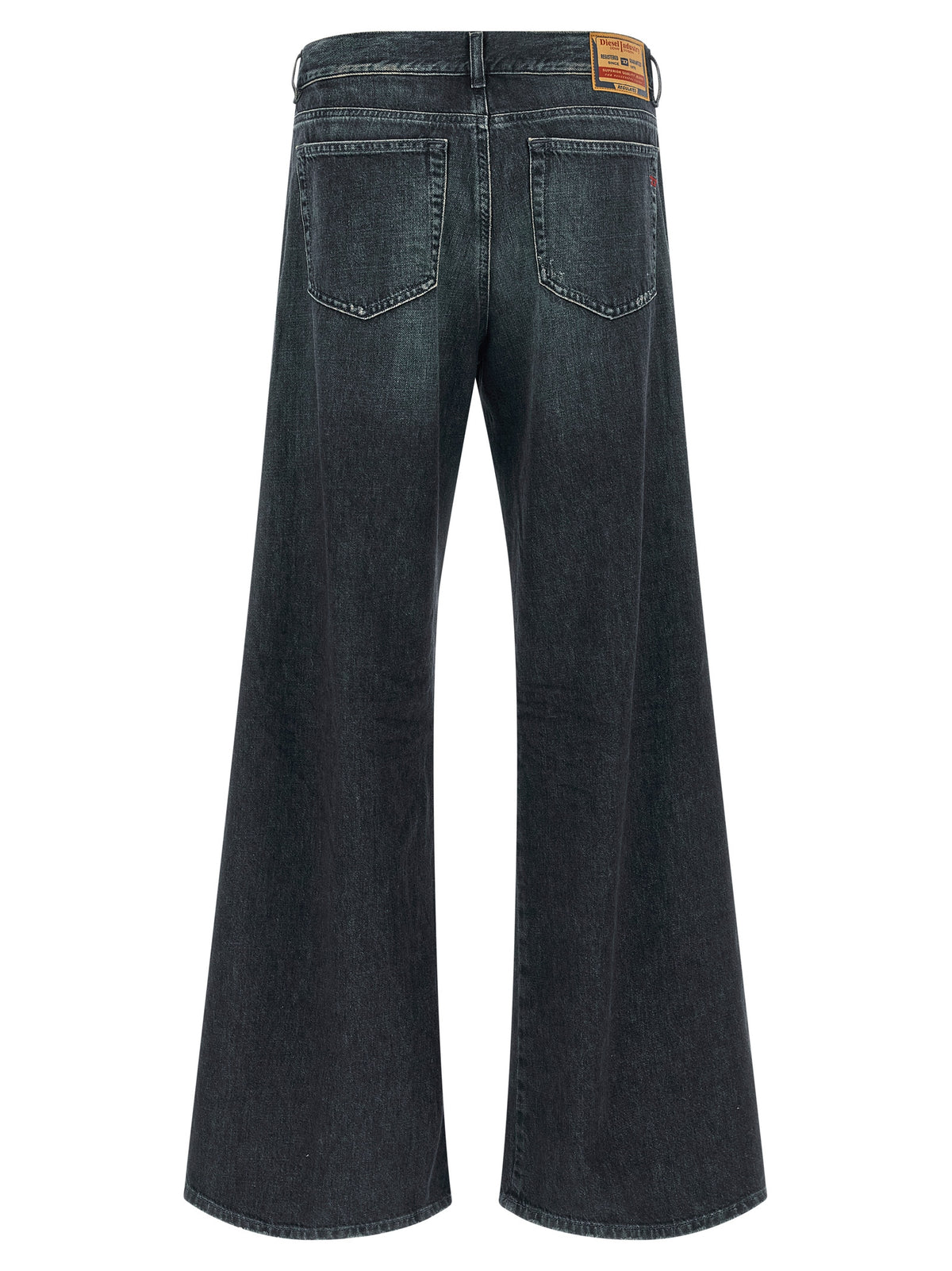 Diesel D-Akemi Blue Cotton Flared Jeans