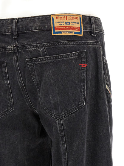 Diesel Black Cotton Jeans Denim