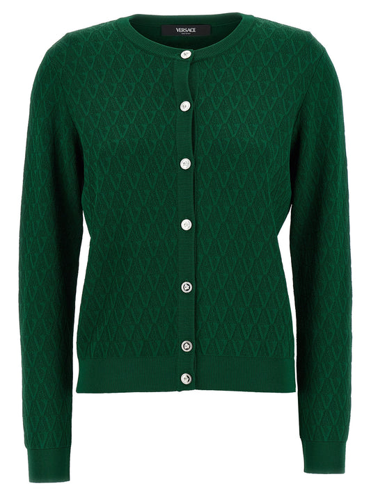 Gilet bicolore en viscose Versace