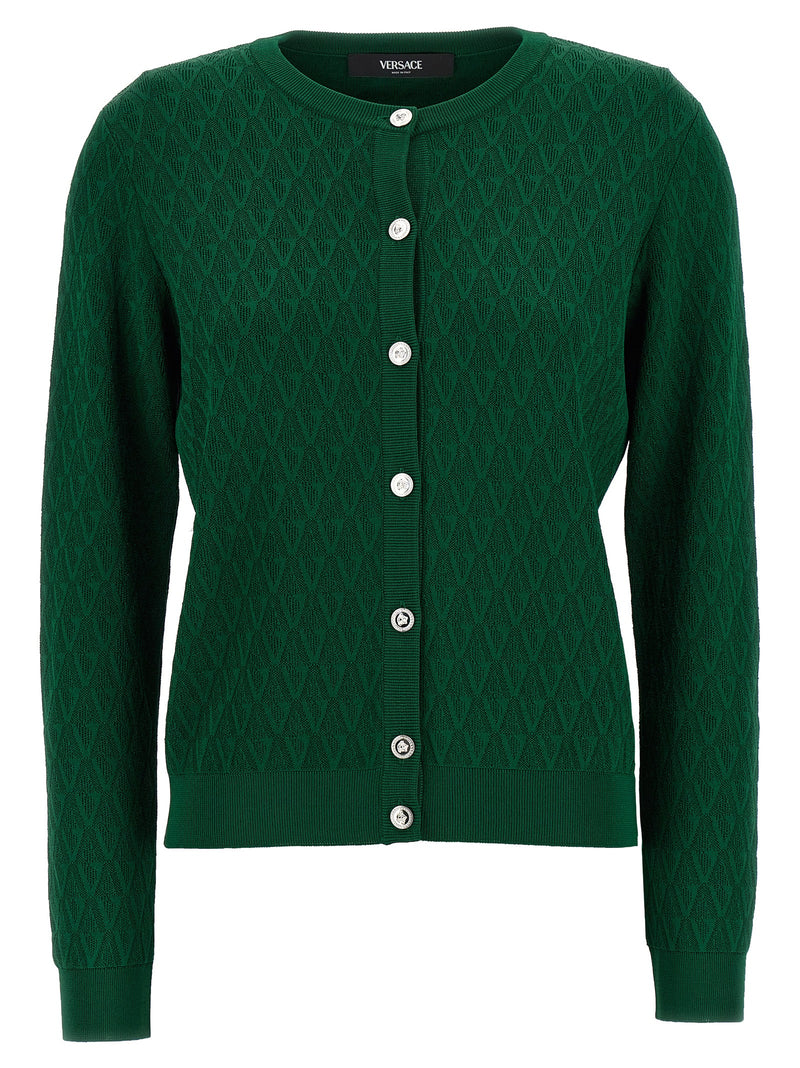 Gilet bicolore en viscose Versace