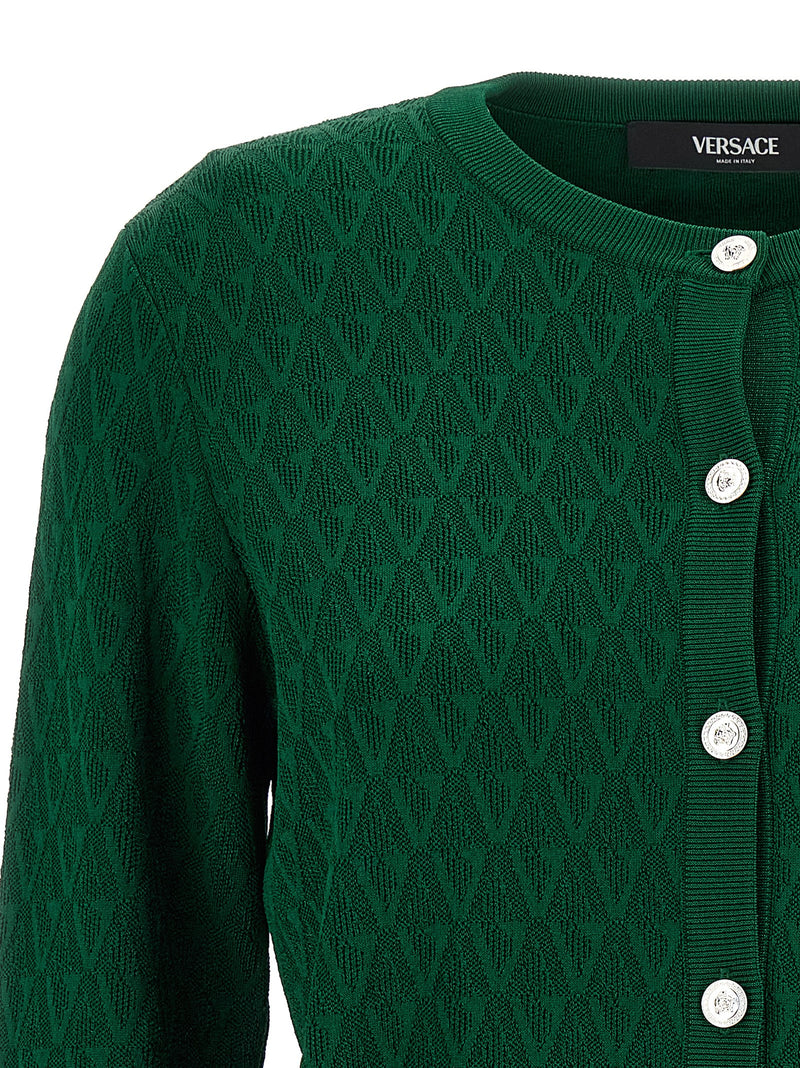 Gilet bicolore en viscose Versace