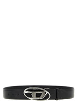 Ceinture Diesel noire en polyéthylène, taille classique