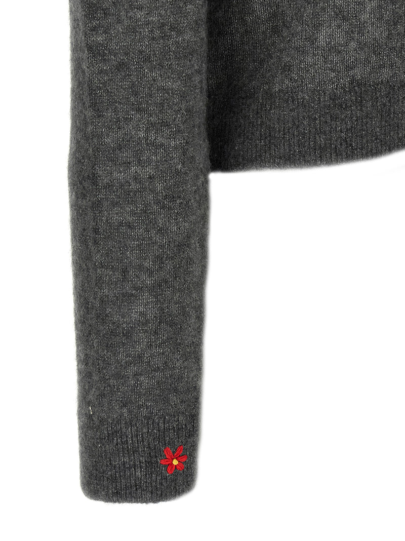 Tory Burch Gray Cashmere Cardigan