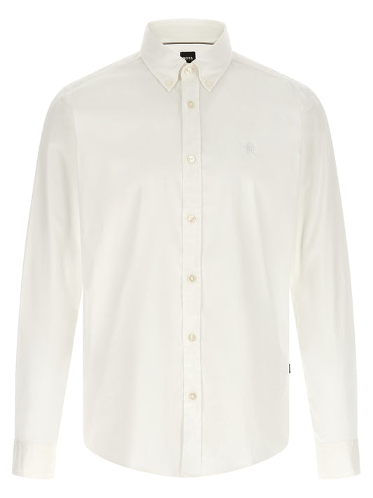 Hugo Boss H-Roan White Cotton Blouse