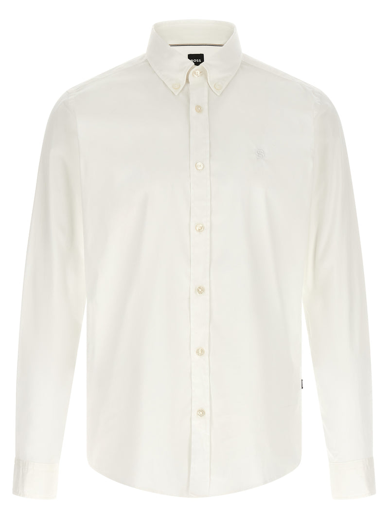 Hugo Boss H-Roan White Cotton Blouse