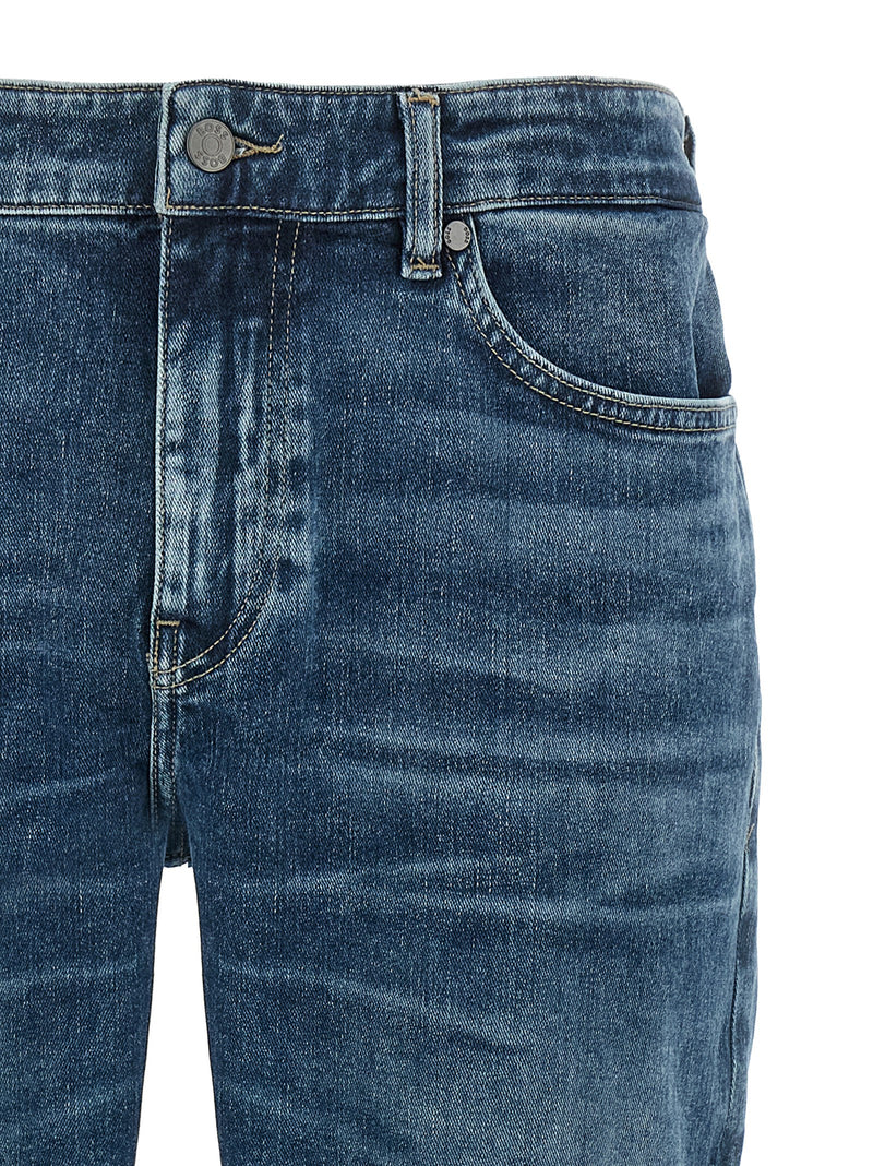 Hugo Boss C-Delaware Blue Cotton Skinny Jeans for Men