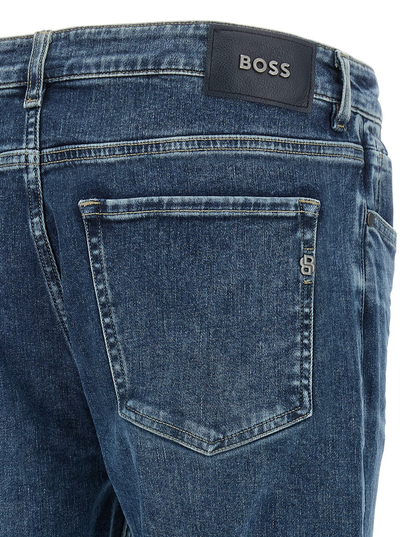 Hugo Boss C-Delaware Blue Cotton Skinny Jeans for Men