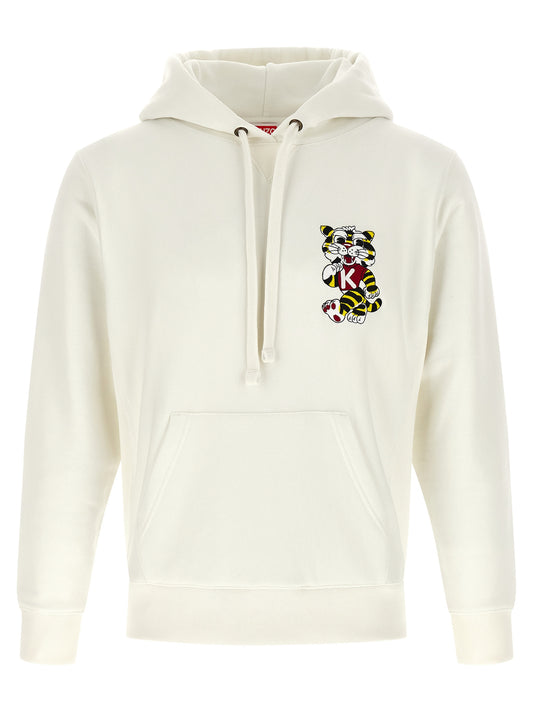 Sweat-shirt blanc en coton Kenzo