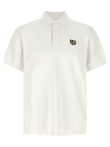 Kenzo Wild Tiger Gots White Cotton Polo Shirt