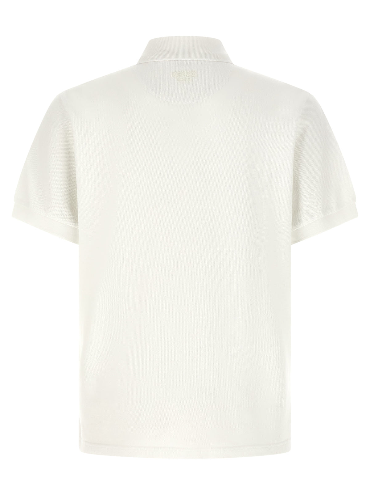 Kenzo Wild Tiger Gots White Cotton Polo Shirt