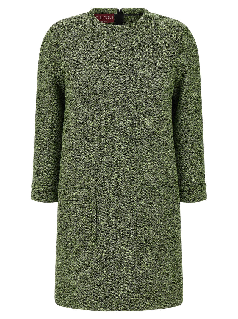 Gucci Bicolor Cotton Short Dress