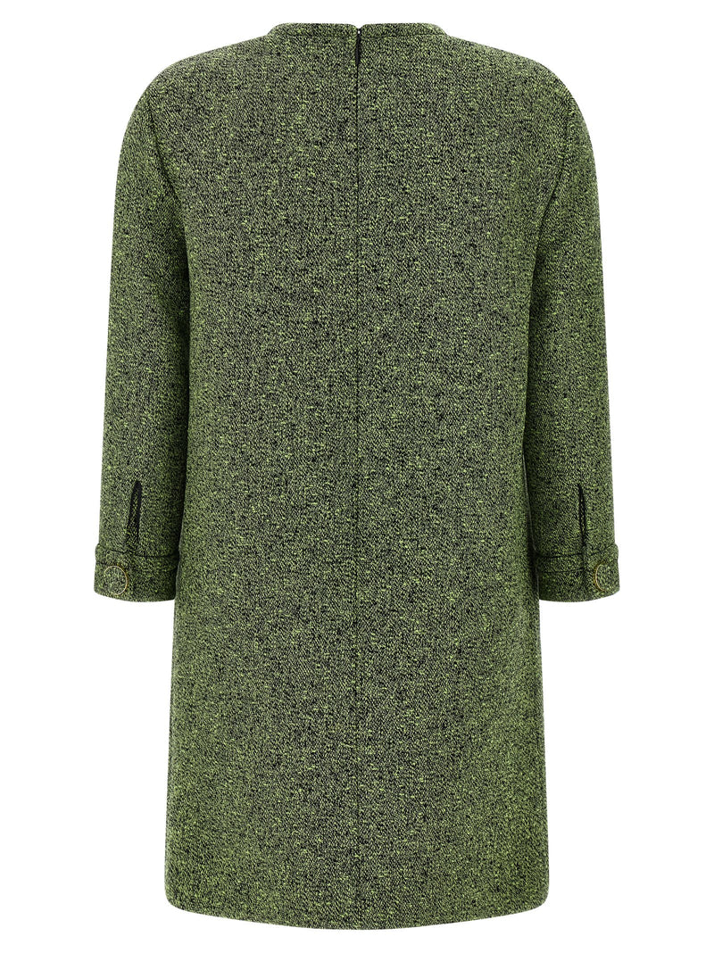 Gucci Bicolor Cotton Short Dress