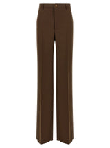 Gucci Brown Polyester Dress Pants