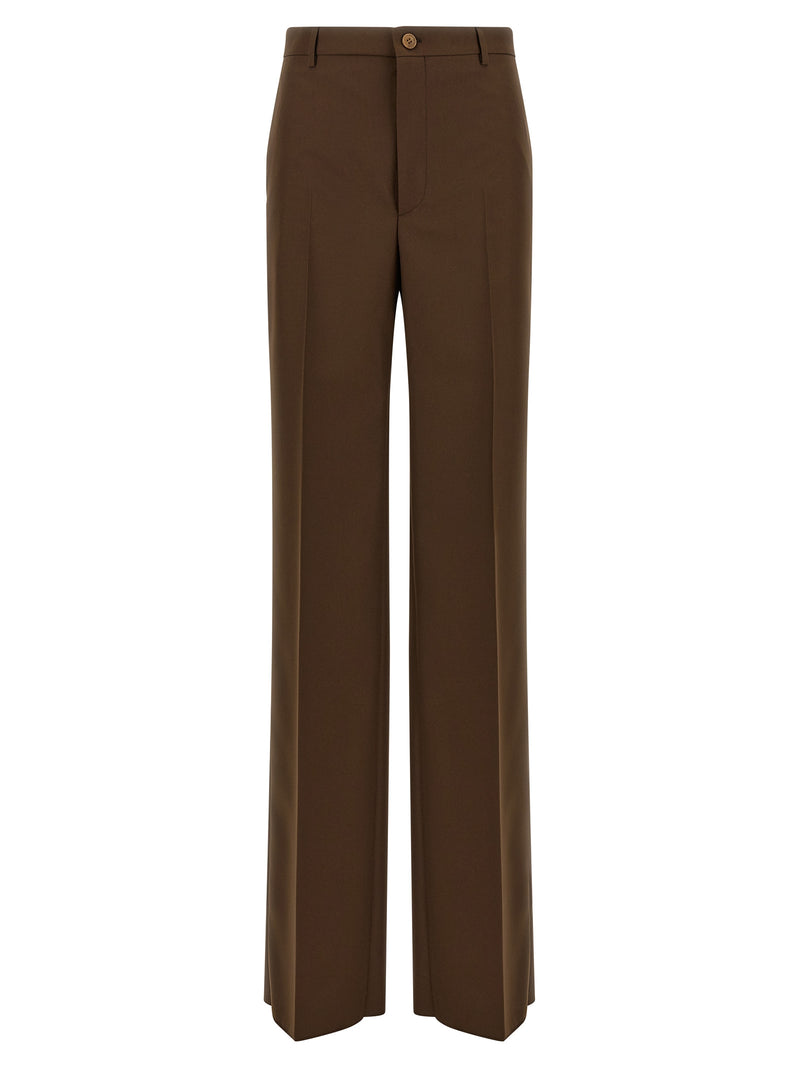 Gucci Brown Polyester Dress Pants for Women