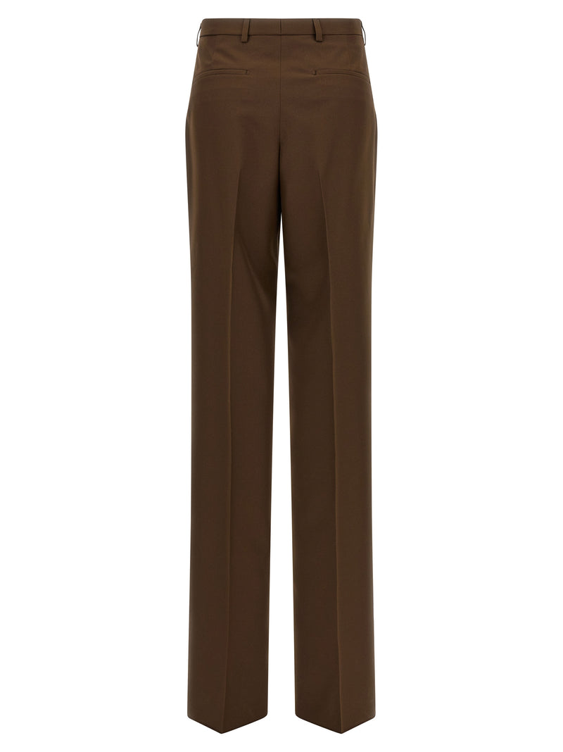 Gucci Brown Polyester Dress Pants for Women