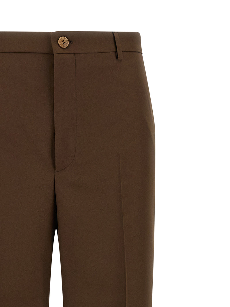 Gucci Brown Polyester Dress Pants for Women