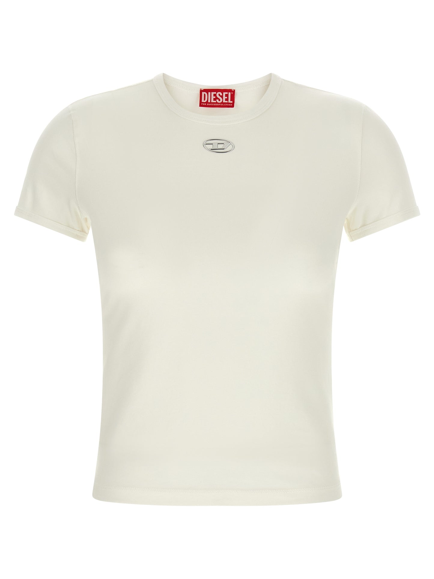 Diesel White Cotton T-Shirt
